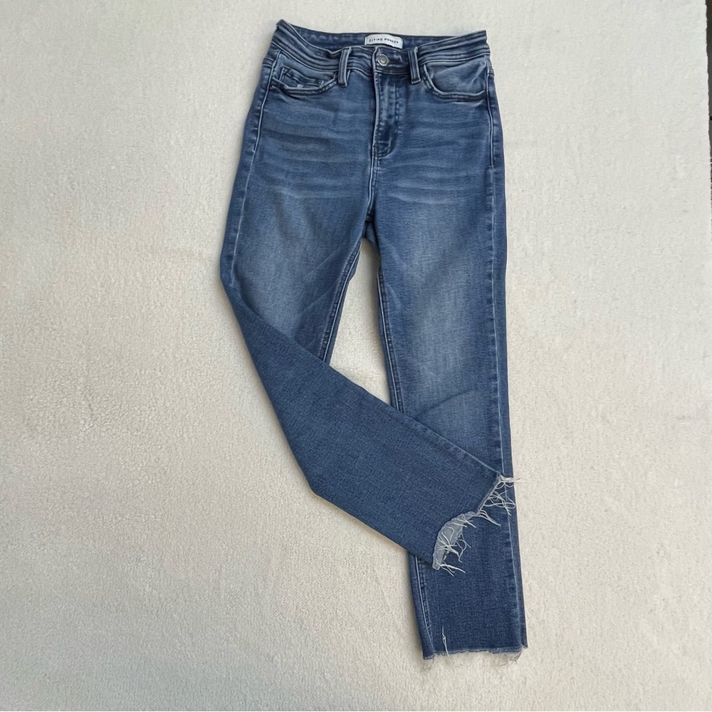 Flying Monkey High Rise Stretch Skinny Jeans Women’s 27 Indigo - Picture 3 of 7